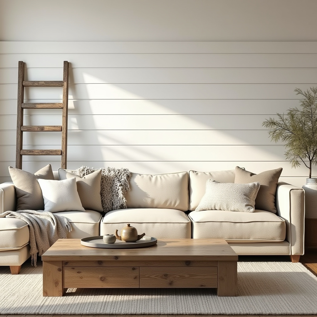 Wood Accent Wall Living Room 6