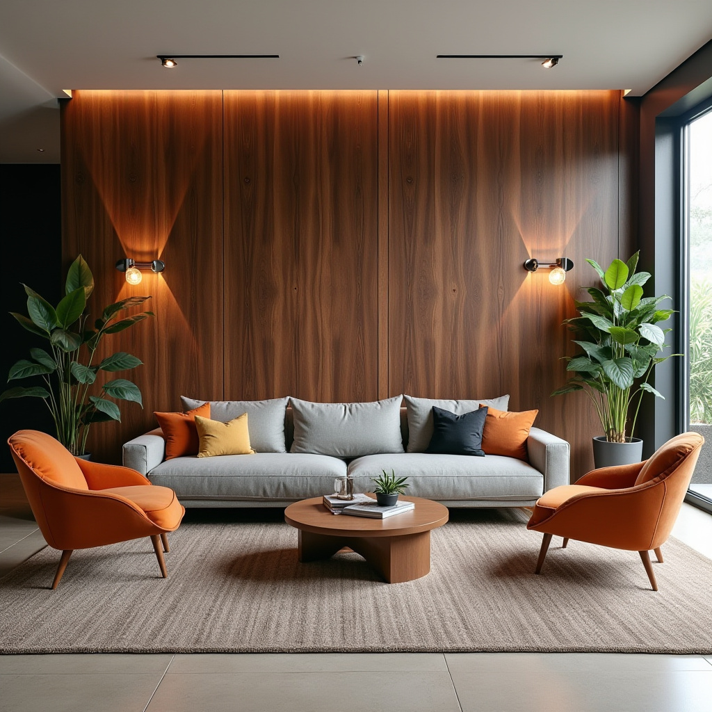 Wood Accent Wall Living Room 7