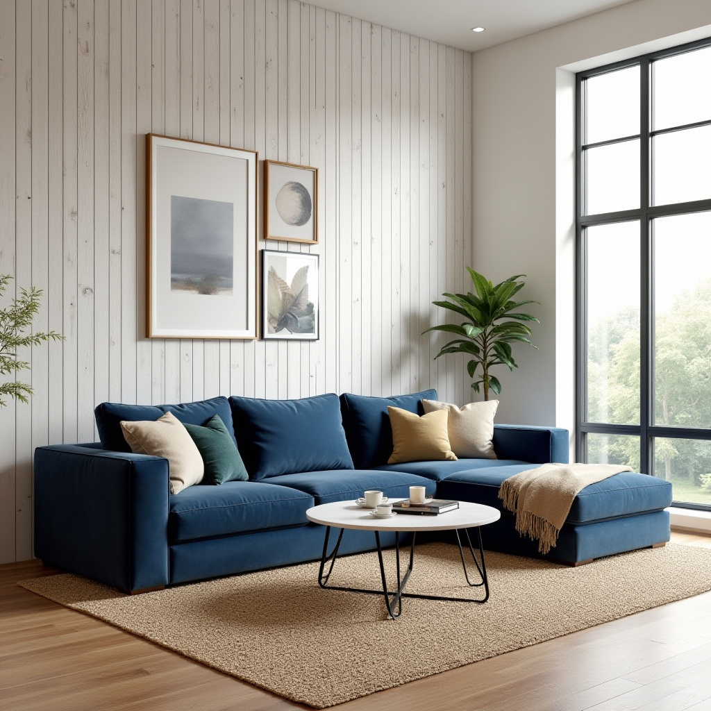 Wood Accent Wall Living Room 8