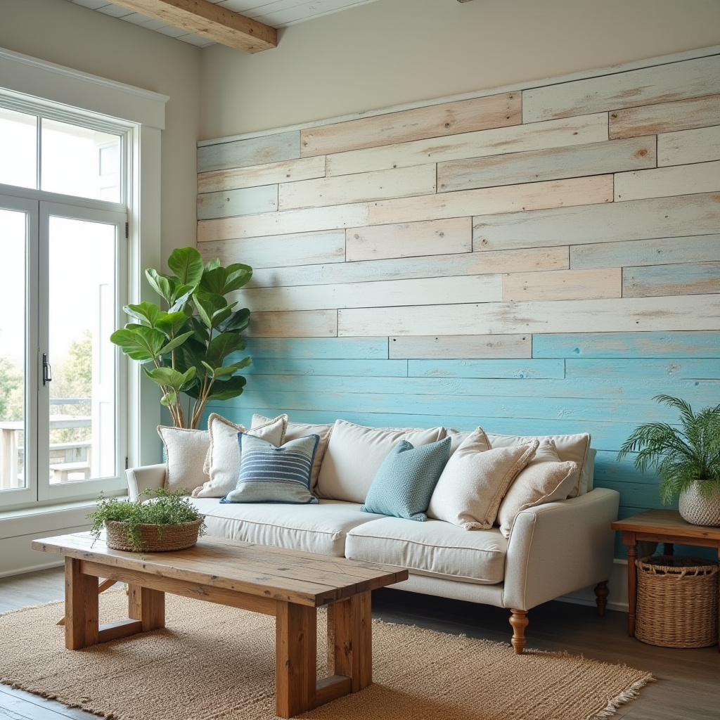 Wood Accent Wall Living Room 9