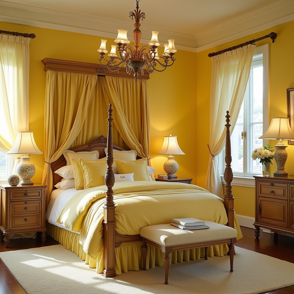 Yellow Bedroom Ideas 12