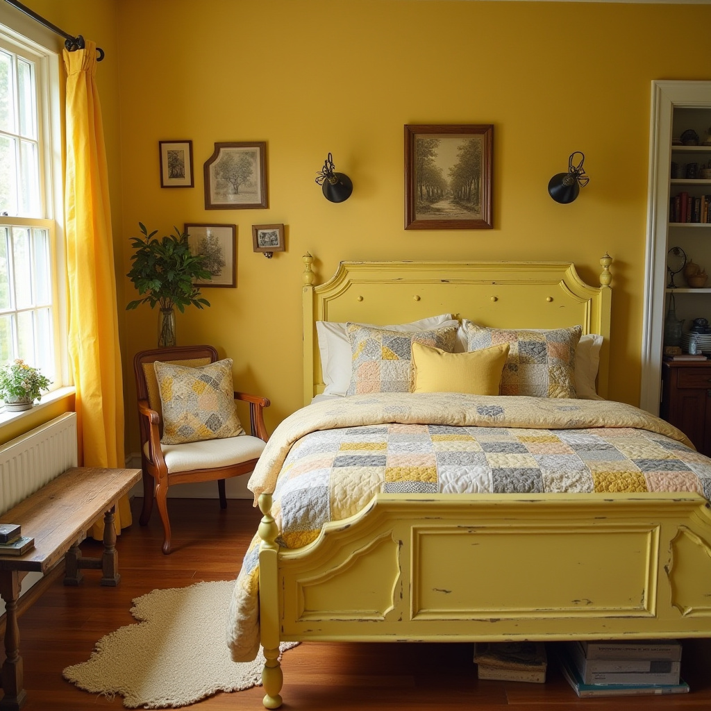 Yellow Bedroom Ideas 14