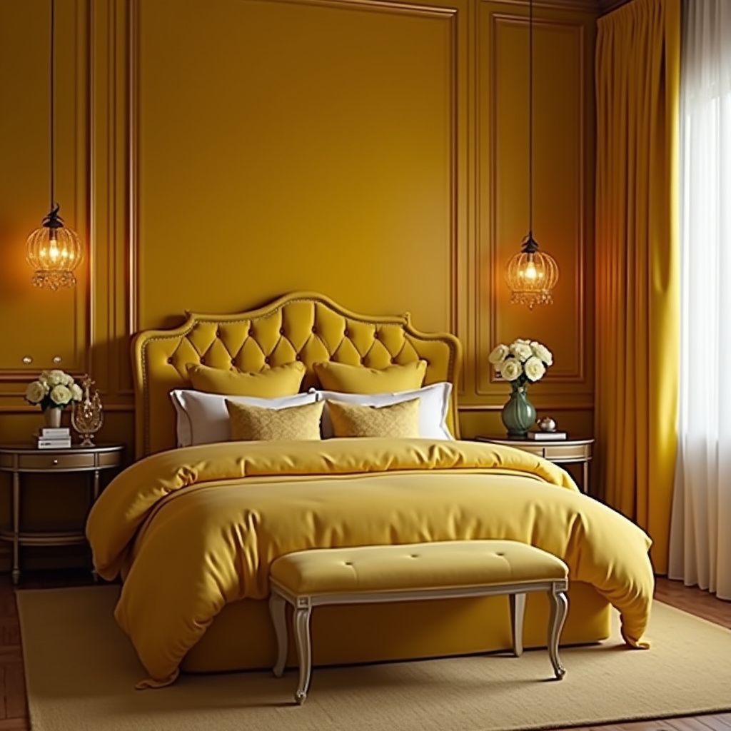 Yellow Bedroom Ideas 21