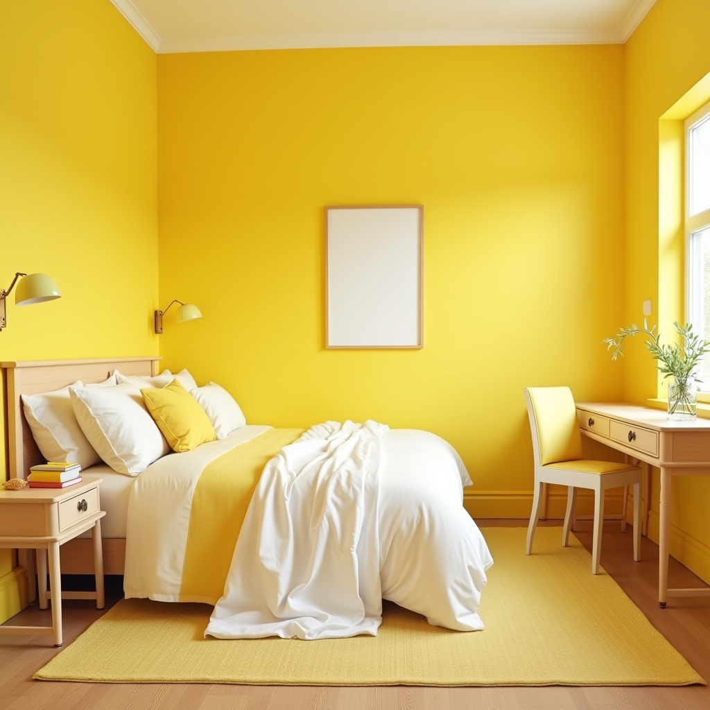 Yellow Bedroom Ideas 23