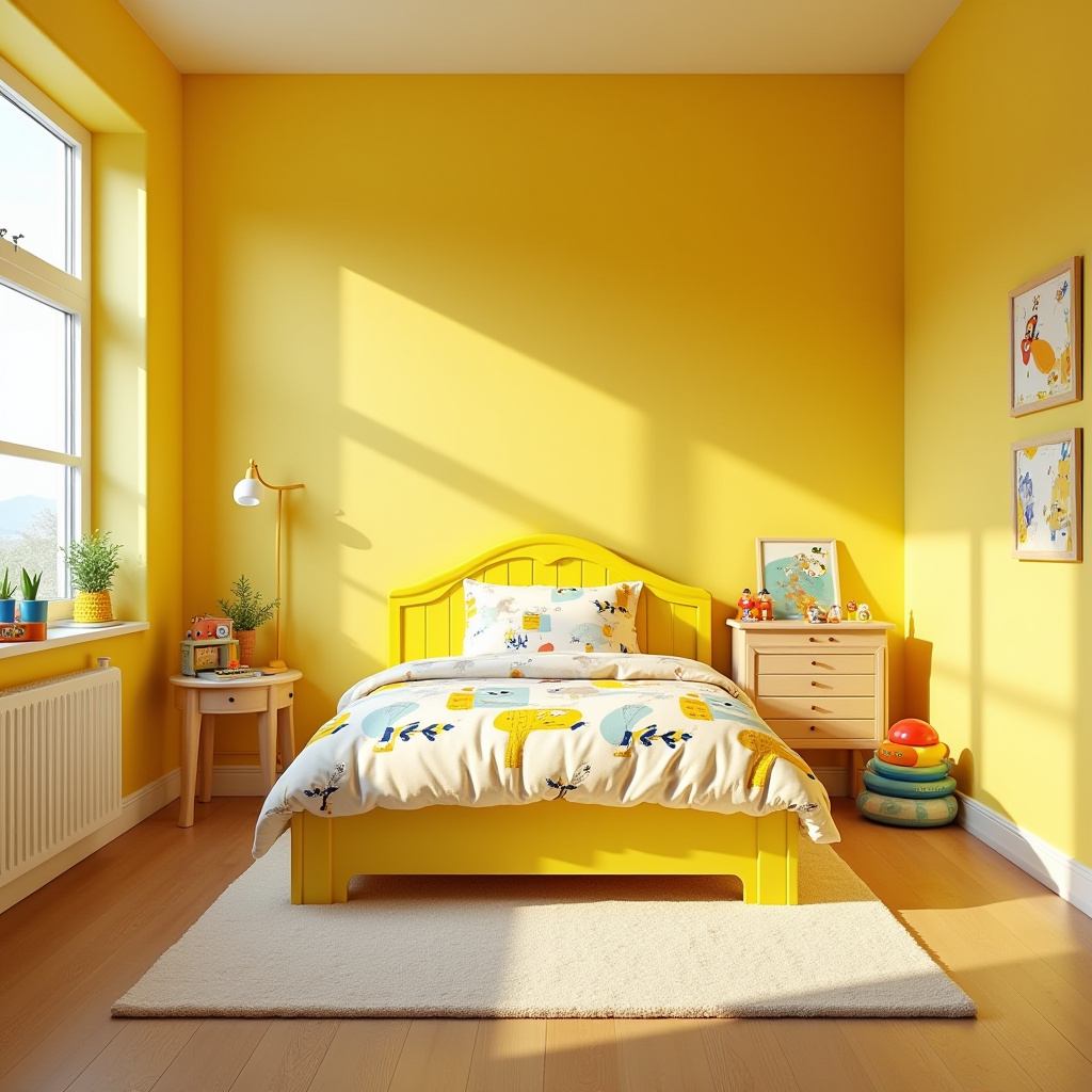 Yellow Bedroom Ideas 26