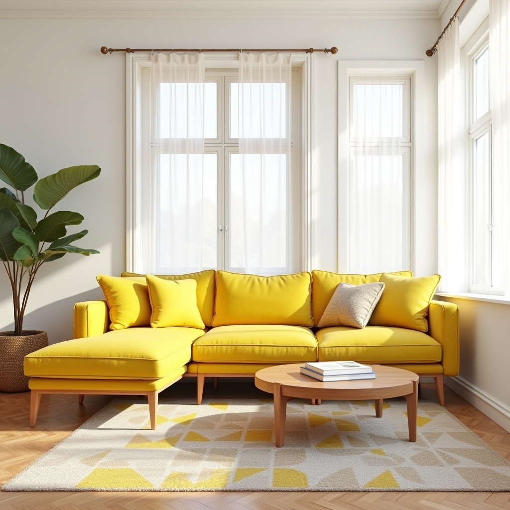 Yellow Furniture Living Room 1