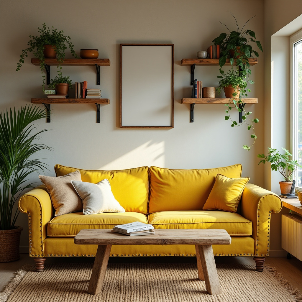 Yellow Furniture Living Room 11