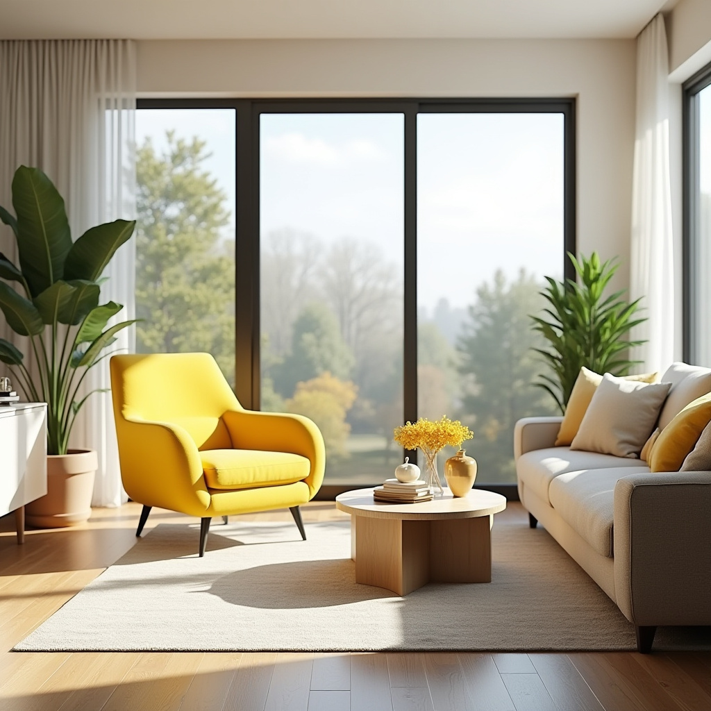 Yellow Furniture Living Room 17