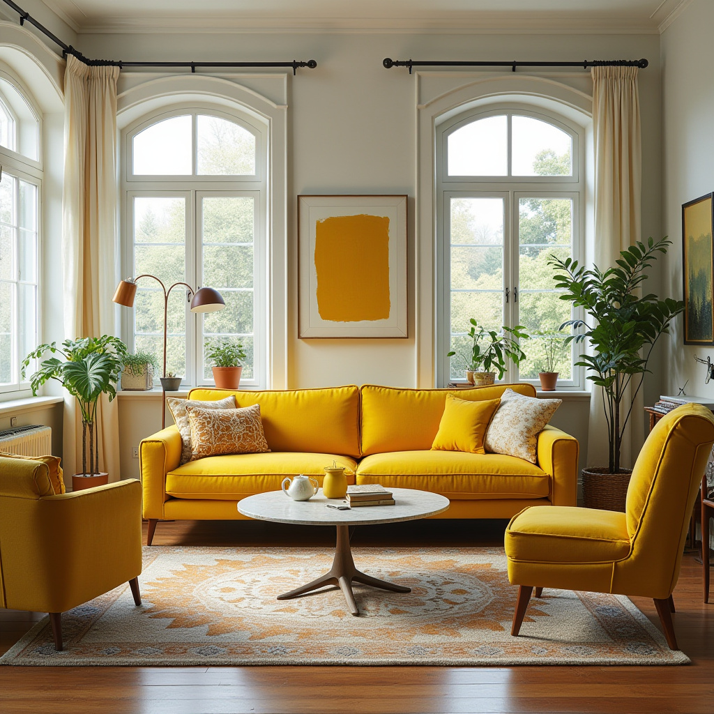 Yellow Furniture Living Room 18