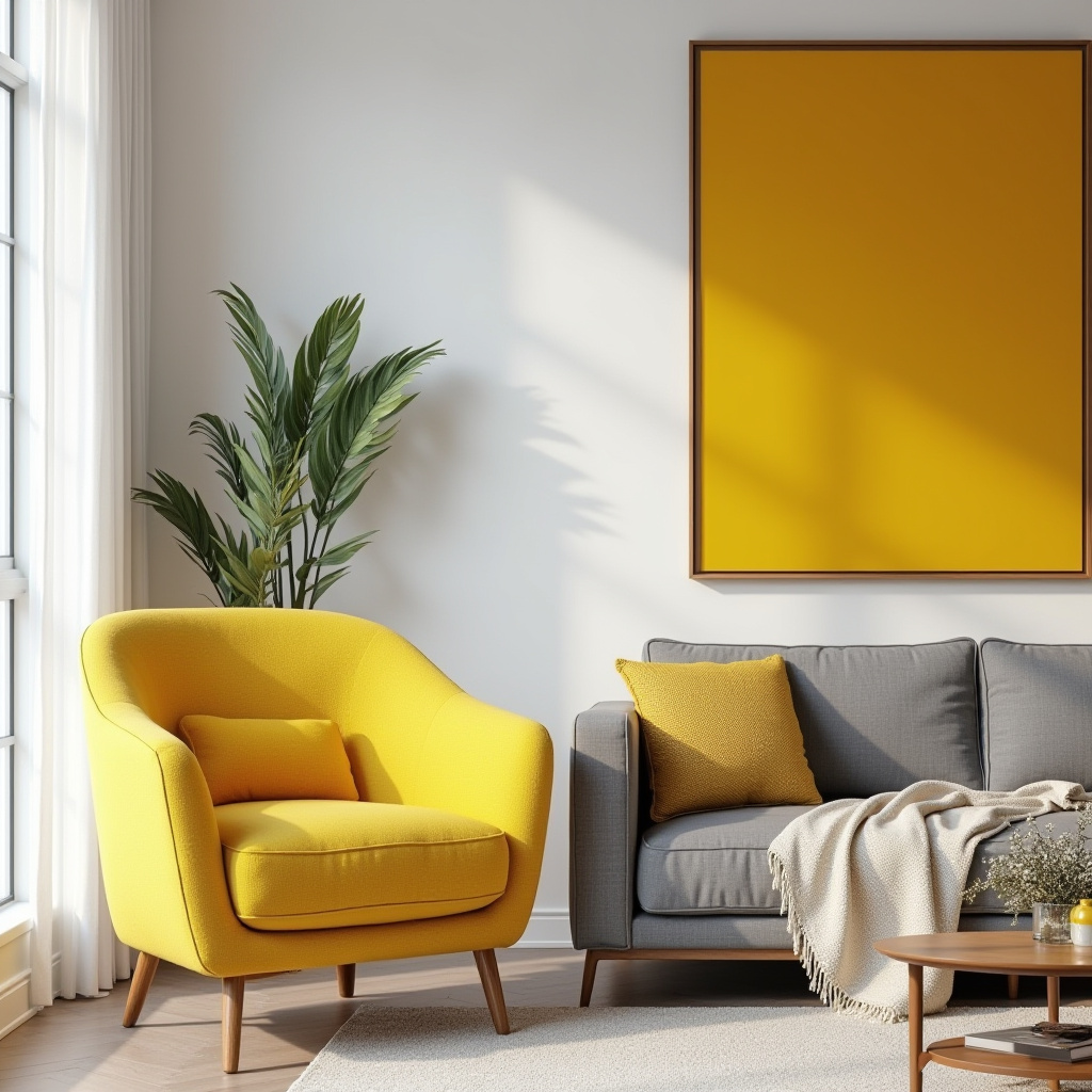 Yellow Furniture Living Room 19