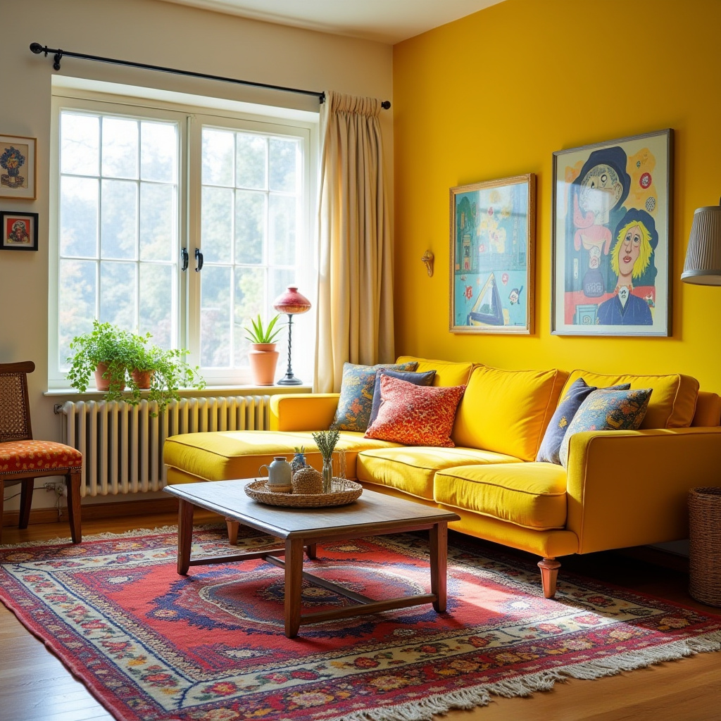 Yellow Furniture Living Room 22
