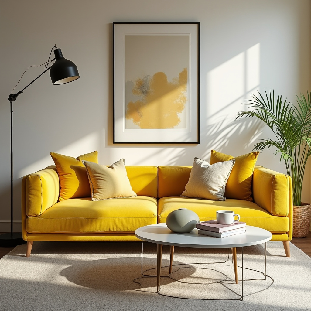 Yellow Furniture Living Room 23