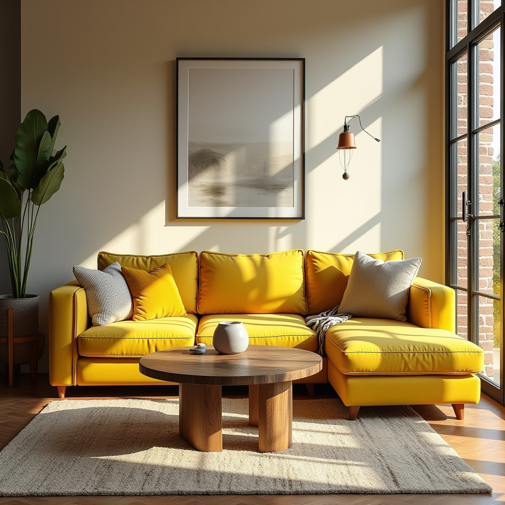 Yellow Furniture Living Room 25
