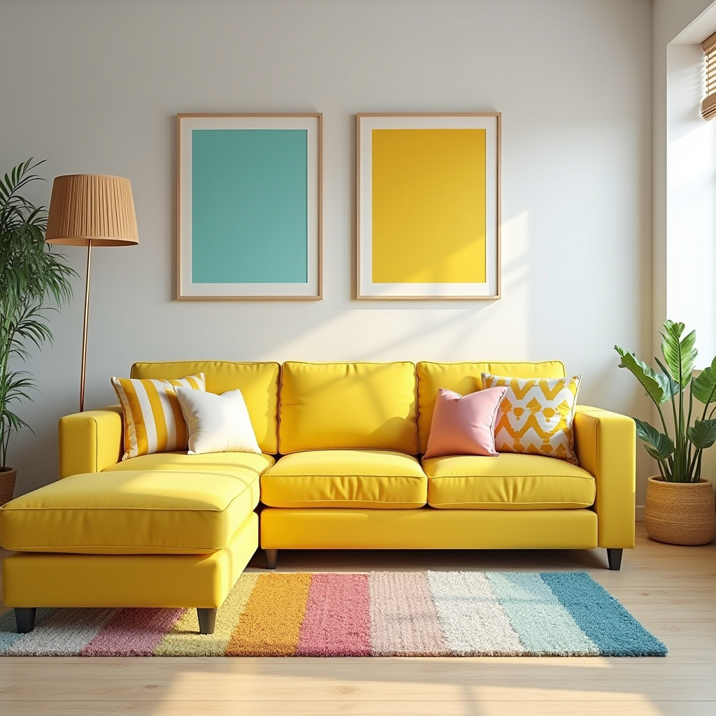 Yellow Furniture Living Room 26