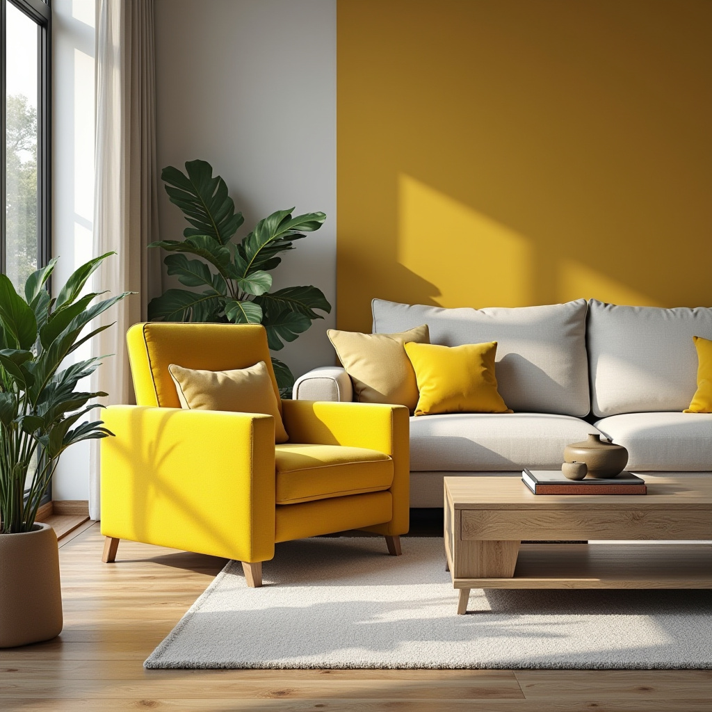 Yellow Furniture Living Room 27