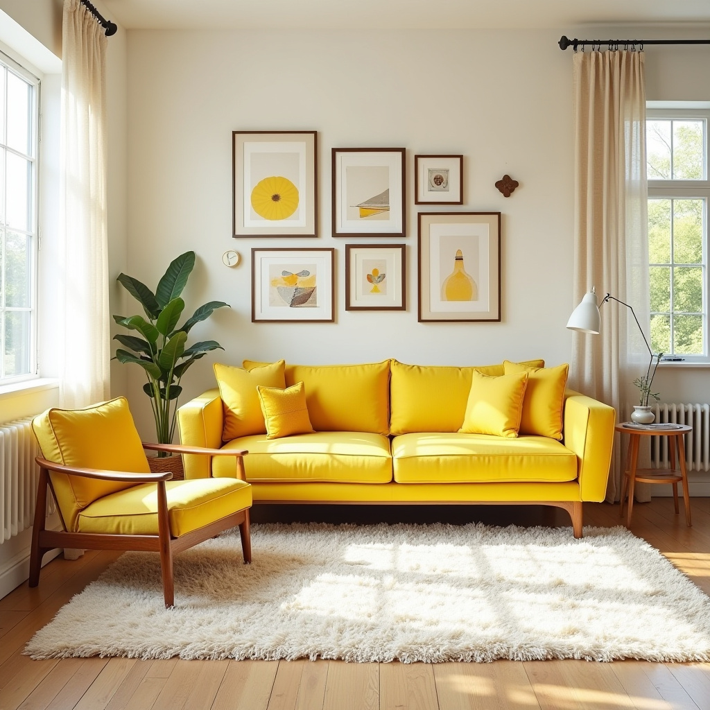Yellow Furniture Living Room 4