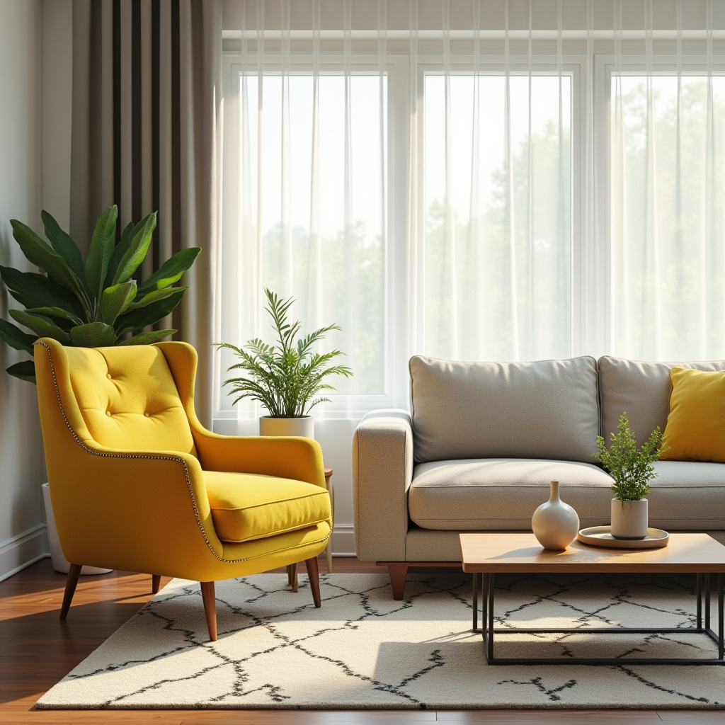 Yellow Furniture Living Room 5