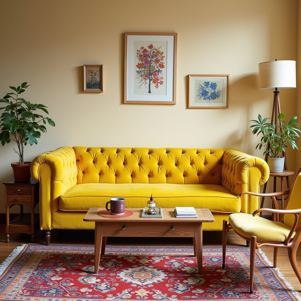 Yellow Furniture Living Room 6