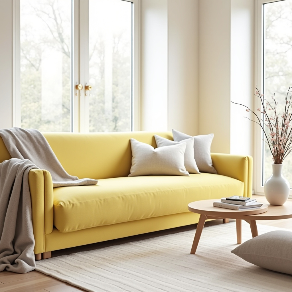 Yellow Furniture Living Room 7