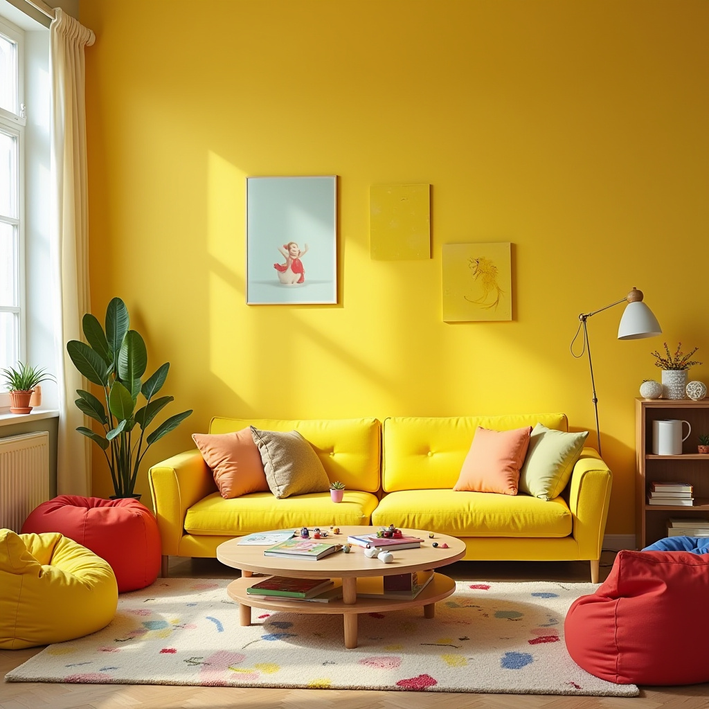 Yellow Living Room 14