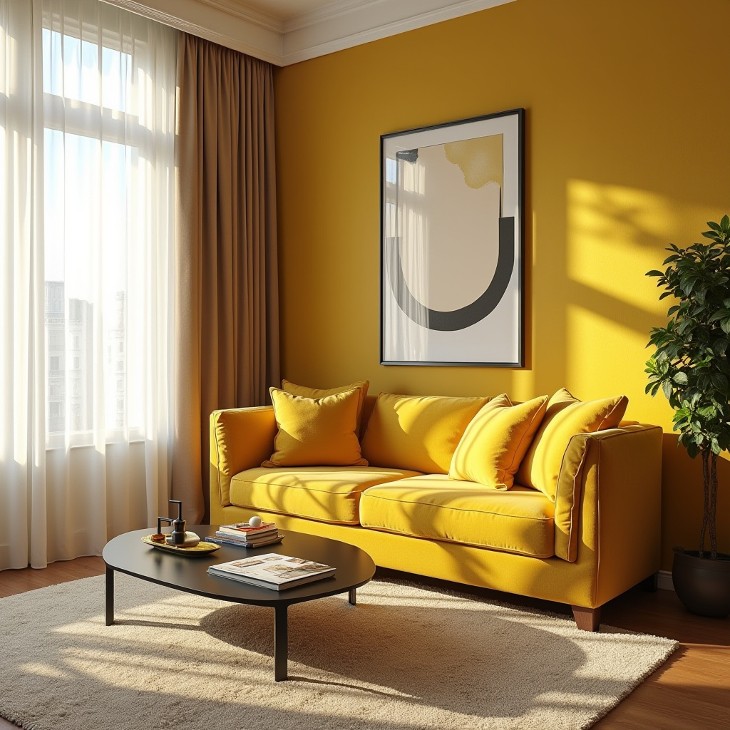 Yellow Living Room 15