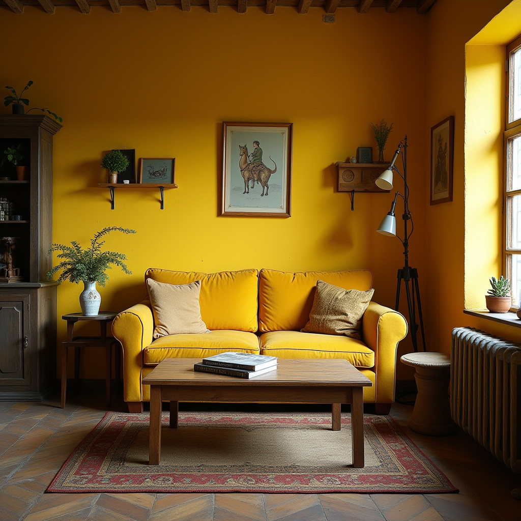 Yellow Living Room 25
