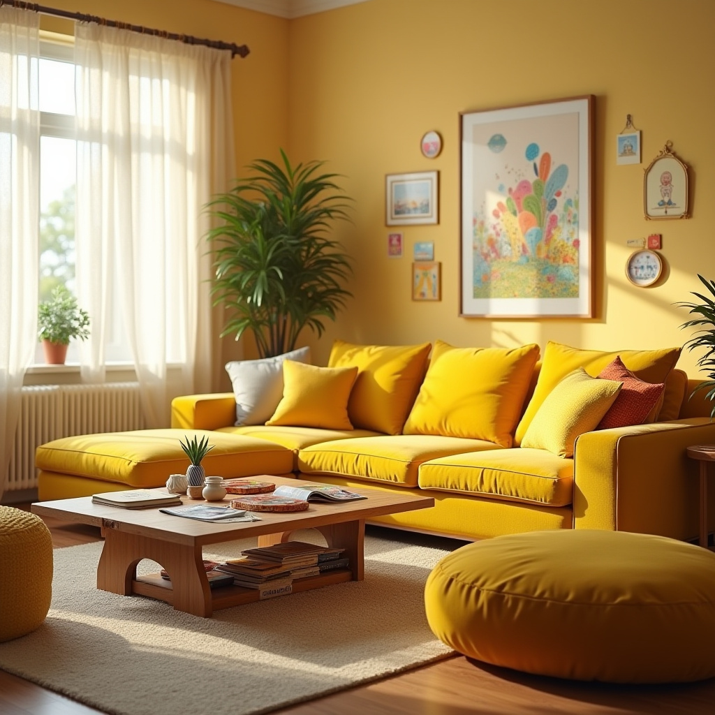 Yellow Living Room 28