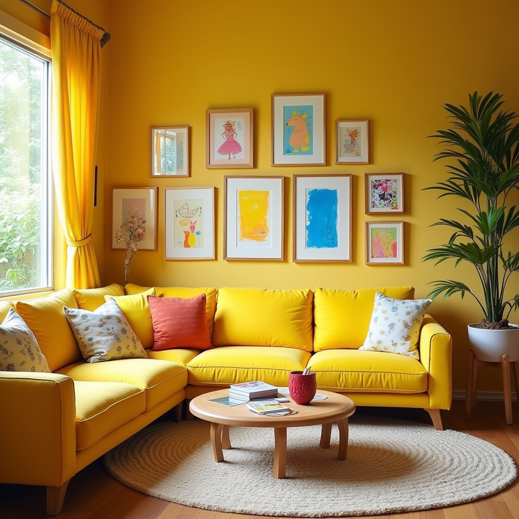 Yellow Living Room 30